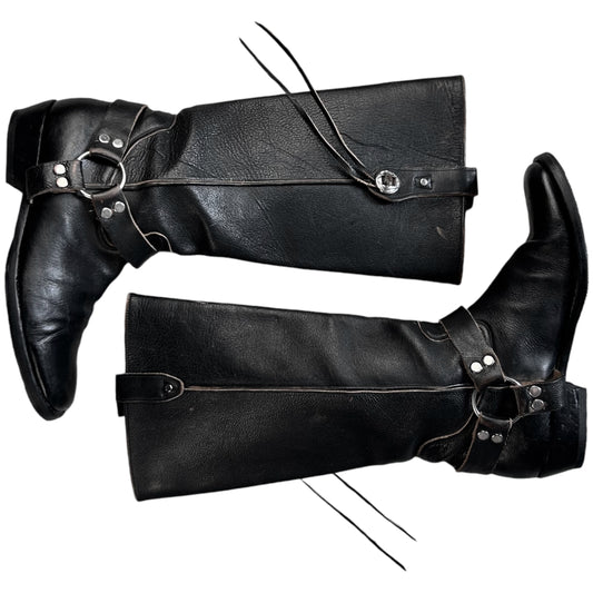 Balenciaga Distressed Harness String Western Boots