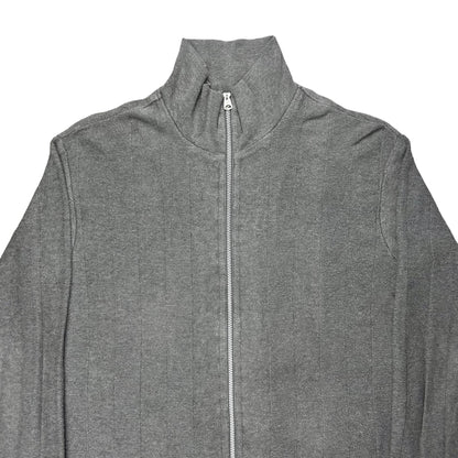 Ys Yohji Yamamoto Chunky Ribbed Zip Sweater