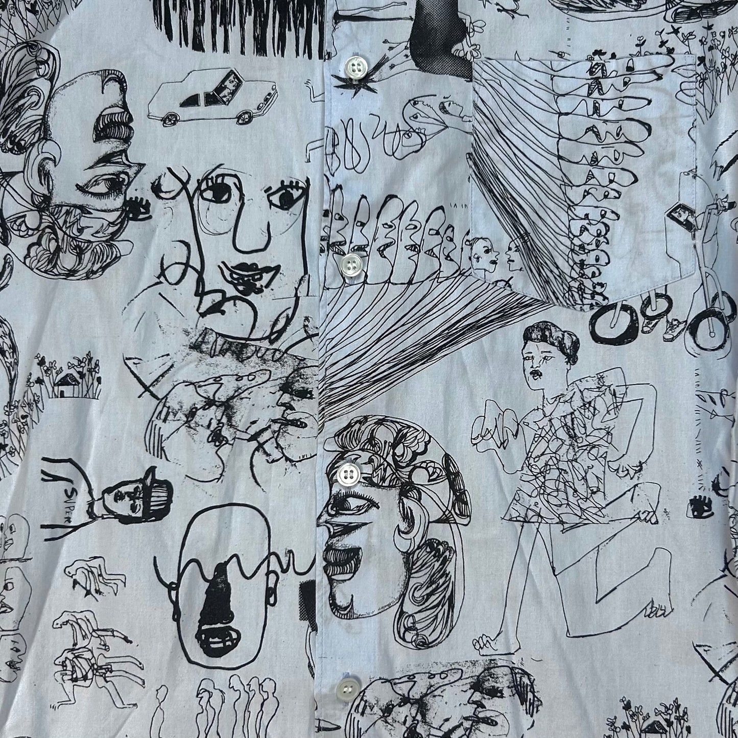 Comme des Garcons Shirt x Masaho Anotani Sketch Shirt - AW16