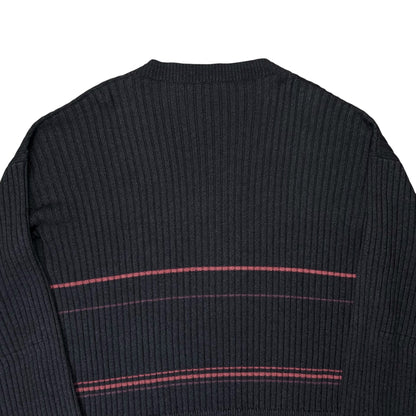 Raf Simons Slouchy Fisherman Stripe Knit Sweater - SS18