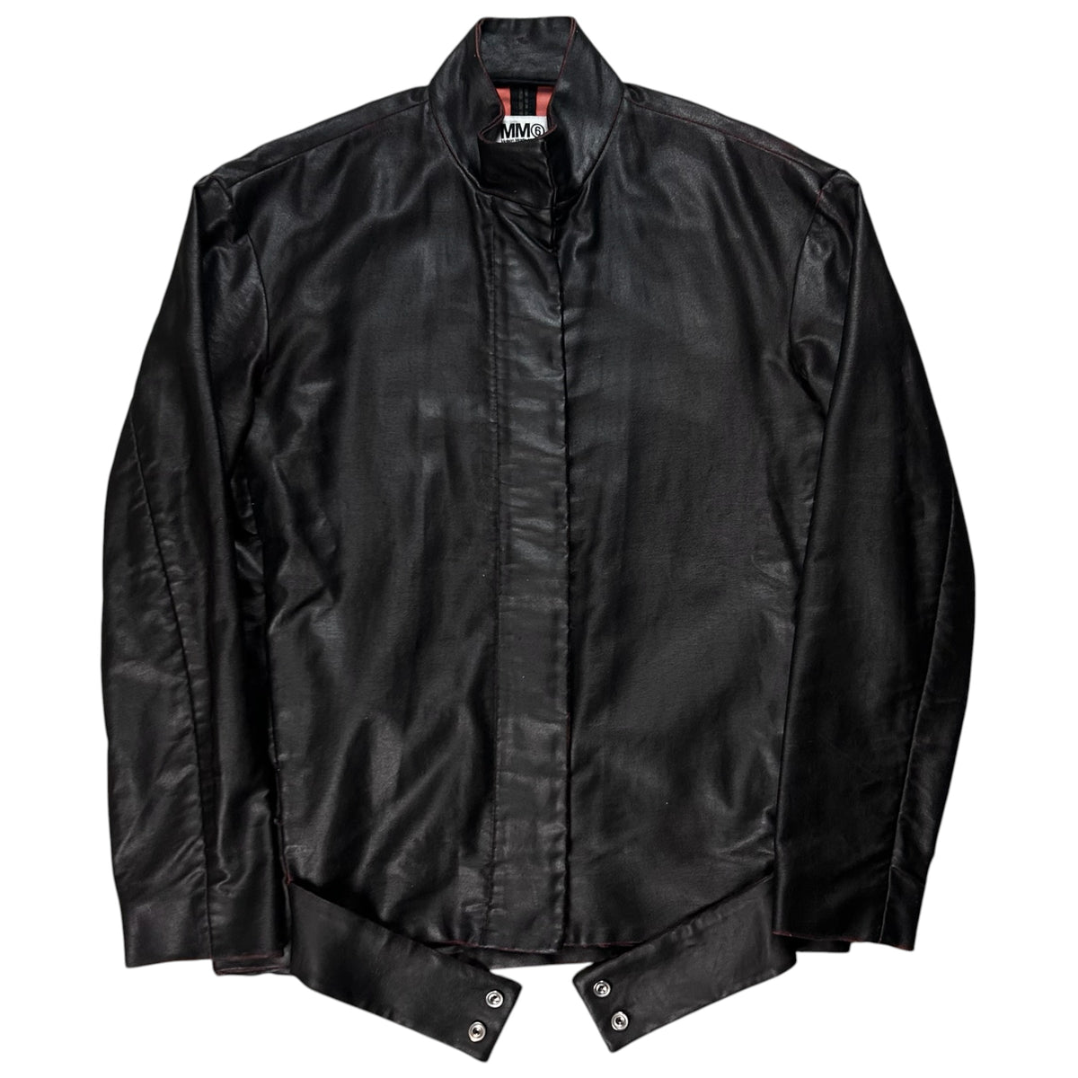 MM6 Maison Martin Margiela Strapped Waxed Cafe Jacket - AW14