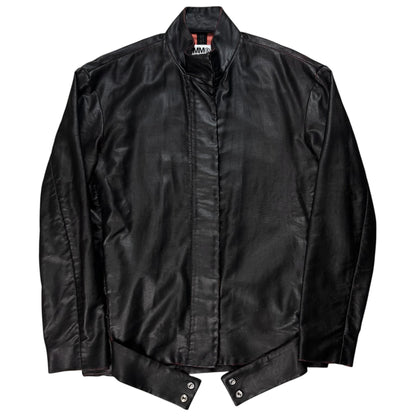MM6 Maison Martin Margiela Strapped Waxed Cafe Jacket - AW14