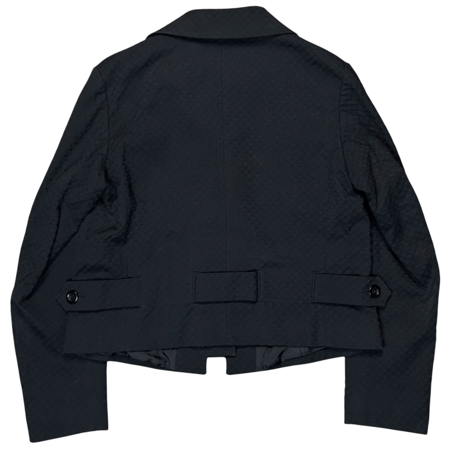 Dries Van Noten Cropped Double Breasted Jacquard Blazer - AW05