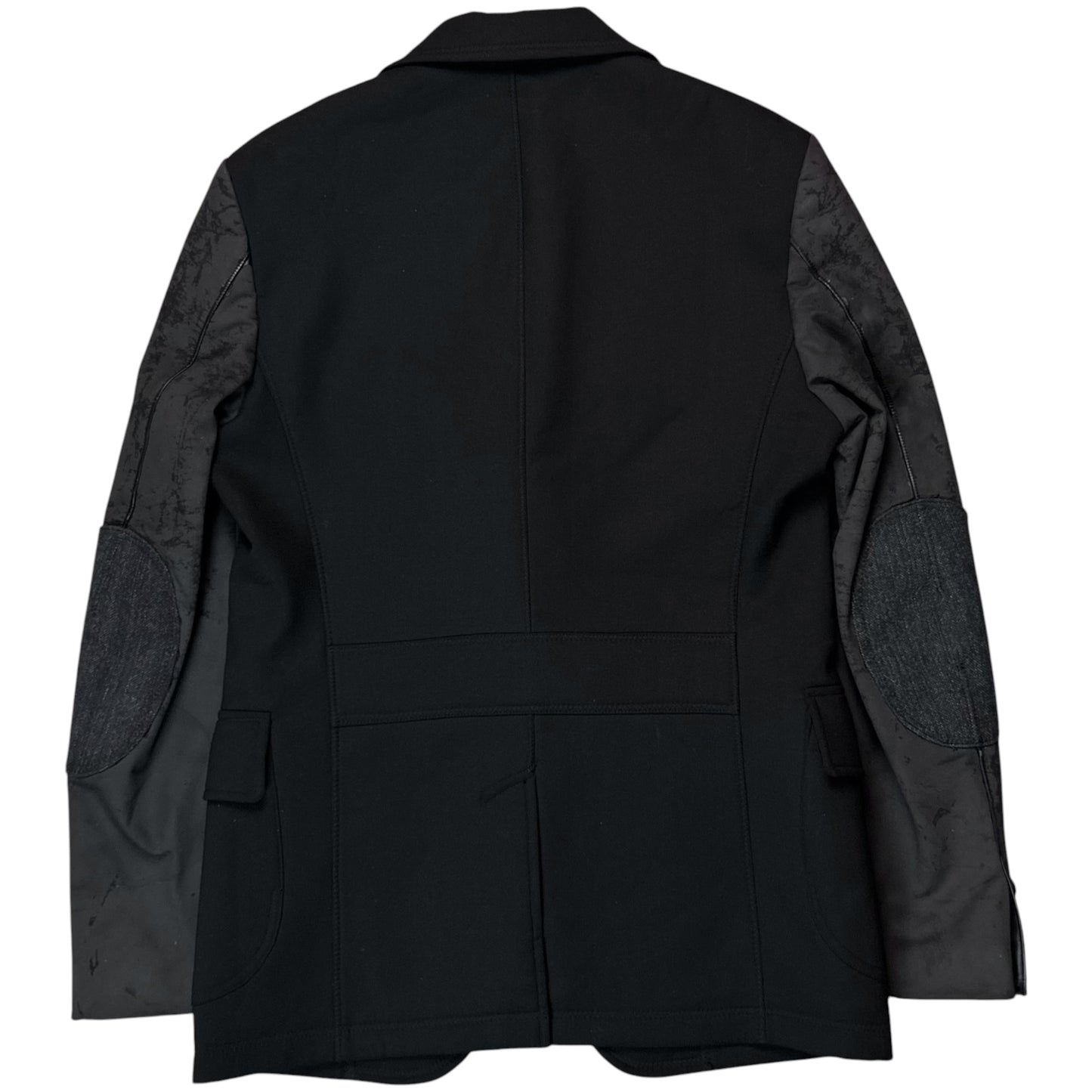 Junya Watanabe Man Comme des Garcons Blistered Leather Sleeve Blazer - AW16