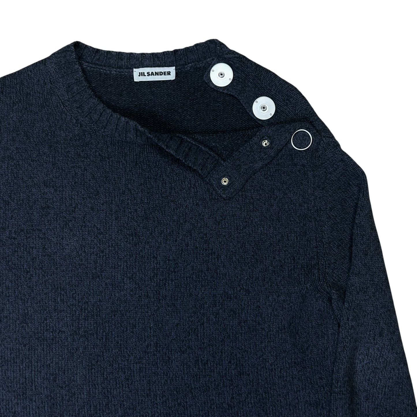 Jil Sander Neck Snap Knit Sweater - SS21