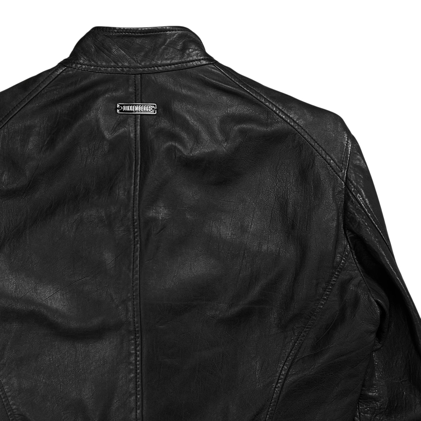 Dirk Bikkembergs Skewed Multi Zip Leather Racer Jacket