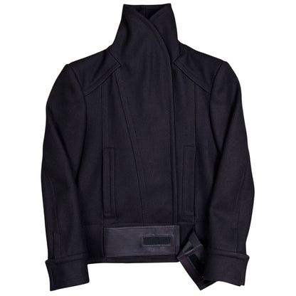 Gucci by Tom Ford Asymmetric Velcro Belted Cashmere Jacket - AW04