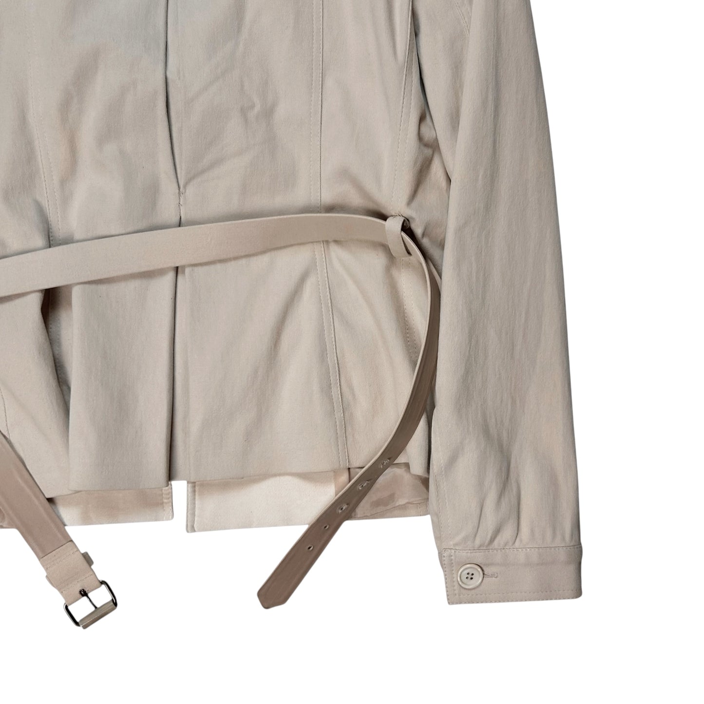 Alexander McQueen Short Belted Moleskin Safari Jacket - SS06