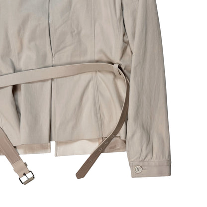 Alexander McQueen Short Belted Moleskin Safari Jacket - SS06