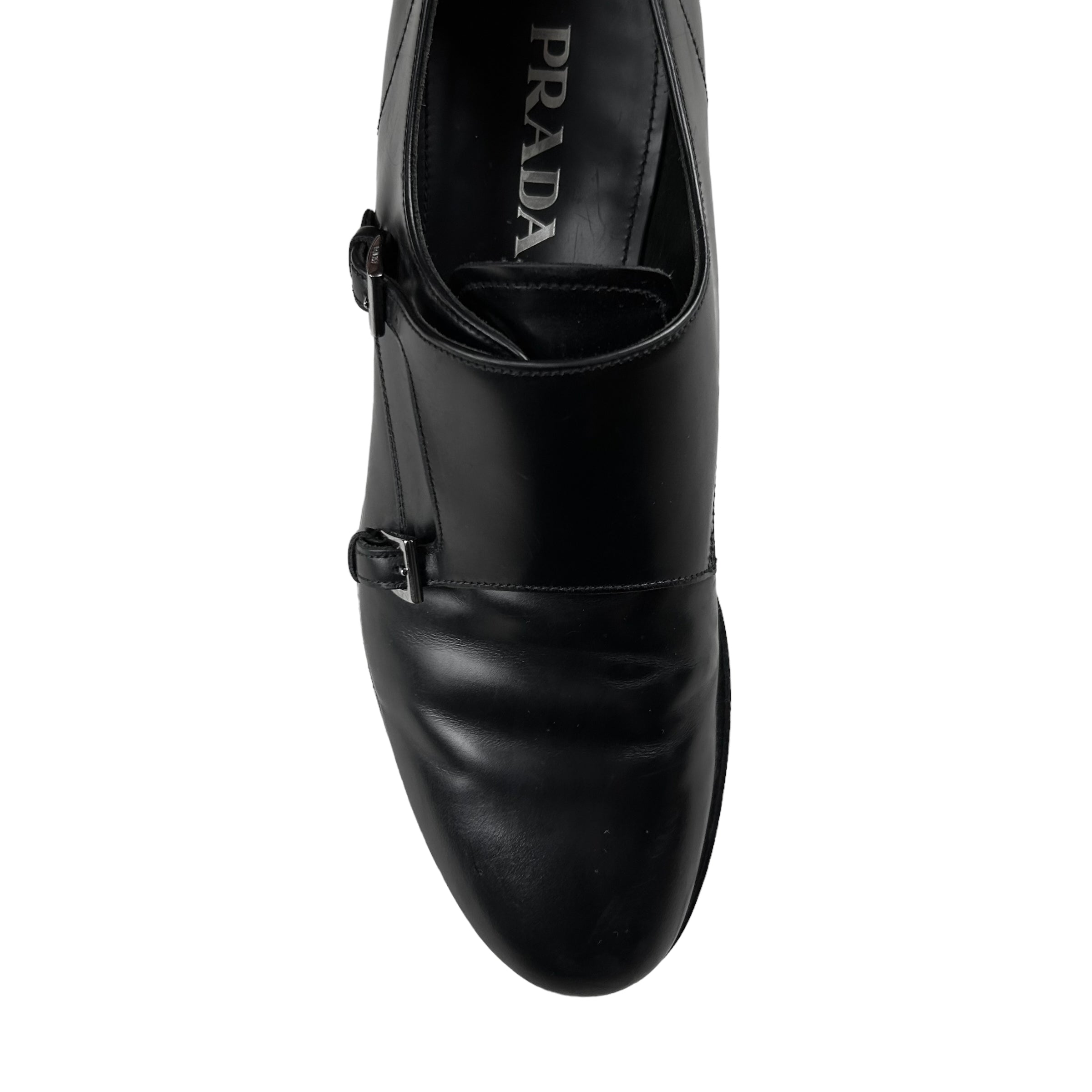 Prada double monk strap shoes hotsell