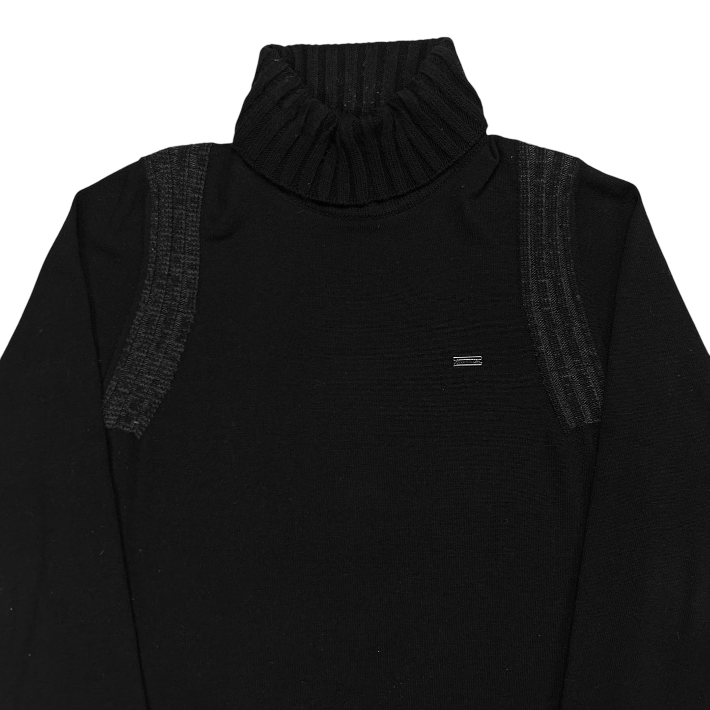 Dirk Bikkembergs Shoulder Ribbed Turtleneck Sweater