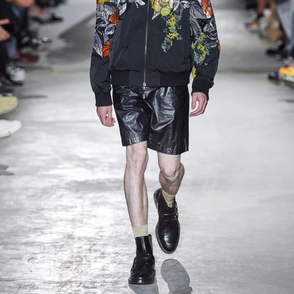 Dries Van Noten Glossy Cargo Shorts - SS20