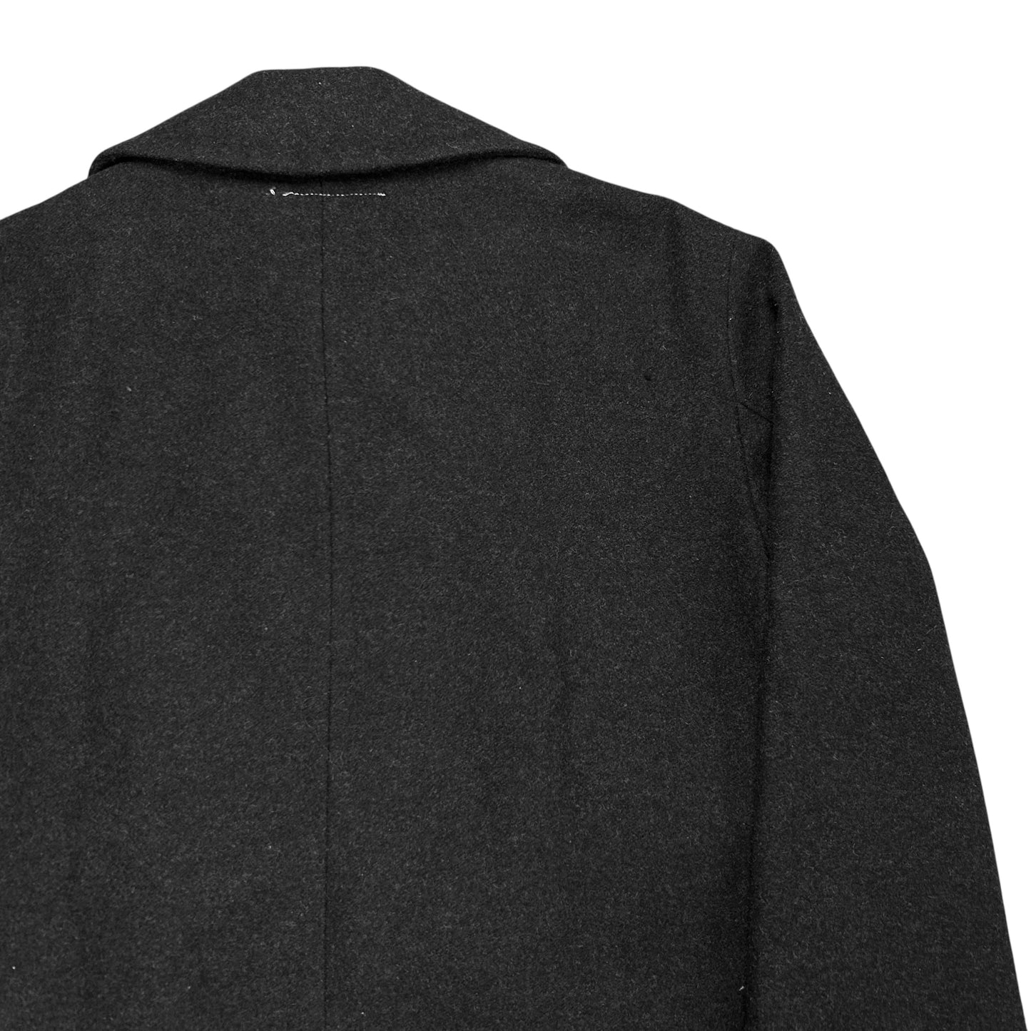 MM6 Maison Martin Margiela Layered Fold Lapel Wool Coat - AW14