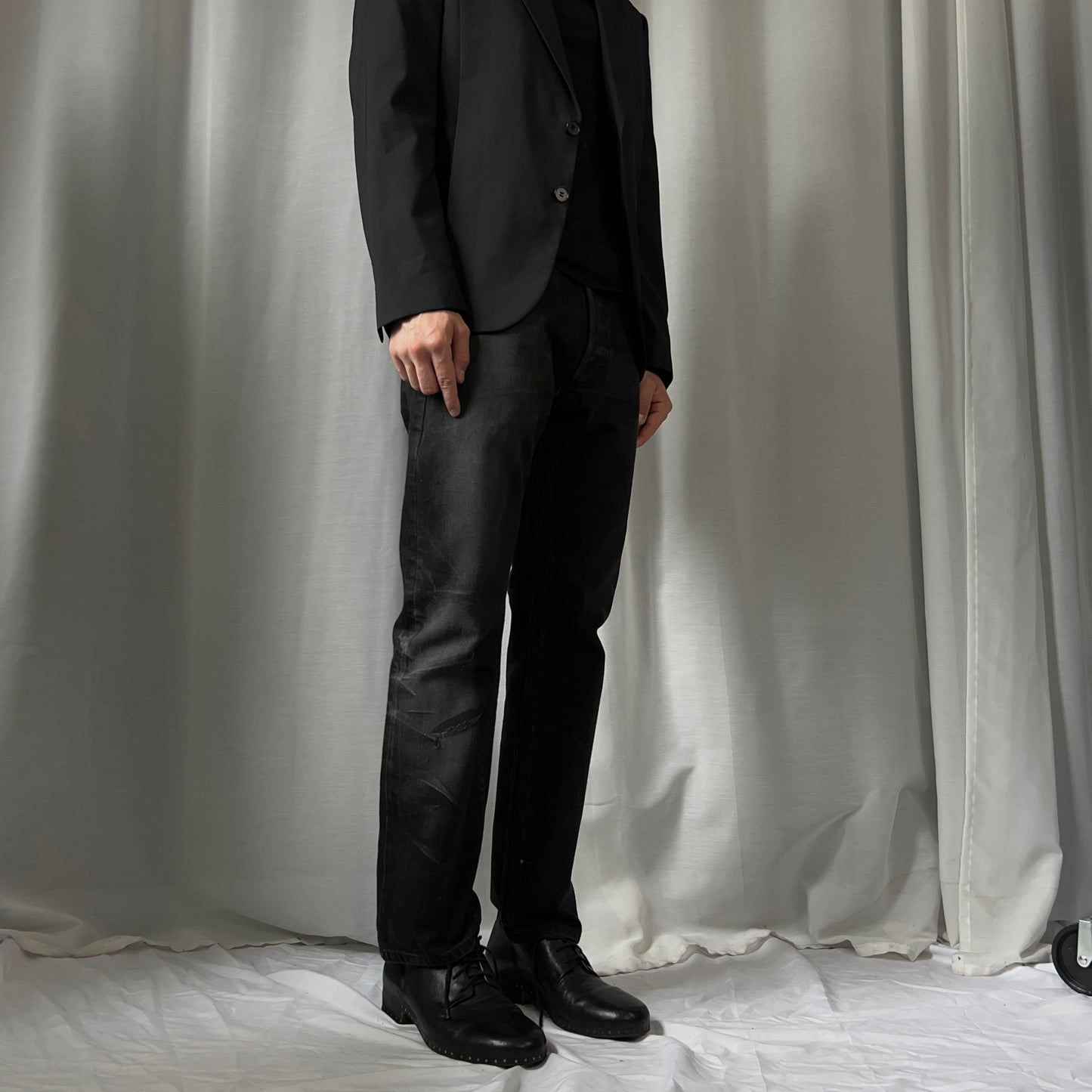 Dior Homme Coated Straight Jeans - AW11