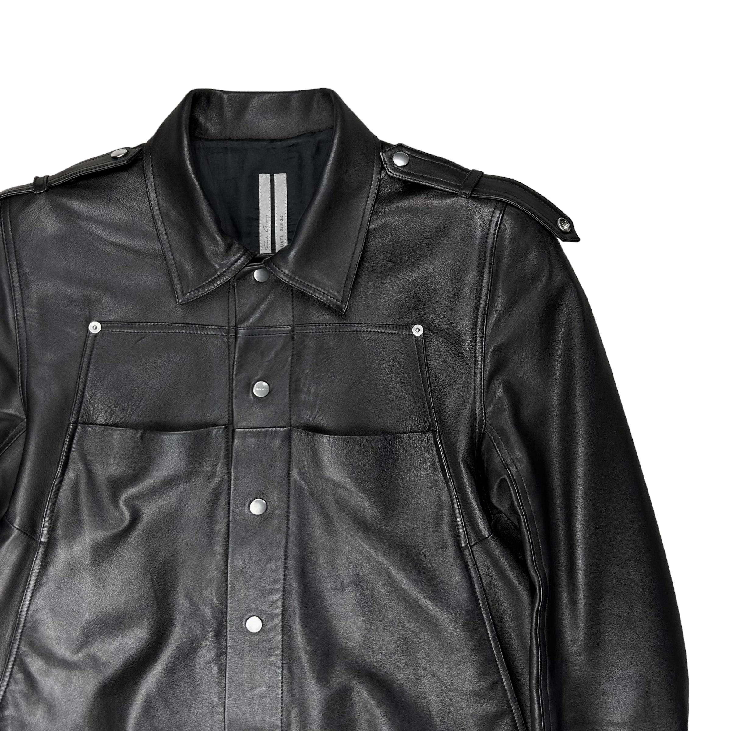 Rick Owens Babel Leather Jacket - SS20 – Vertical Rags