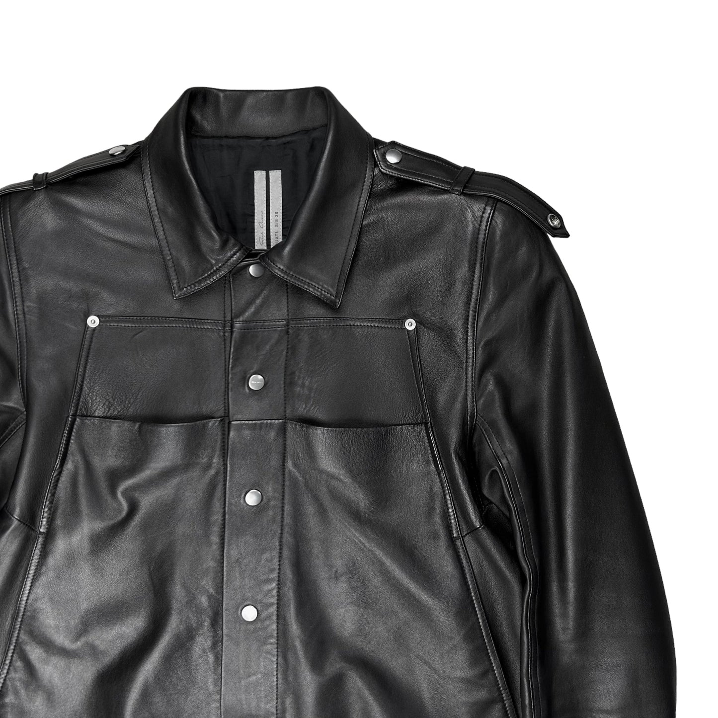 Rick Owens Babel Leather Jacket - SS20