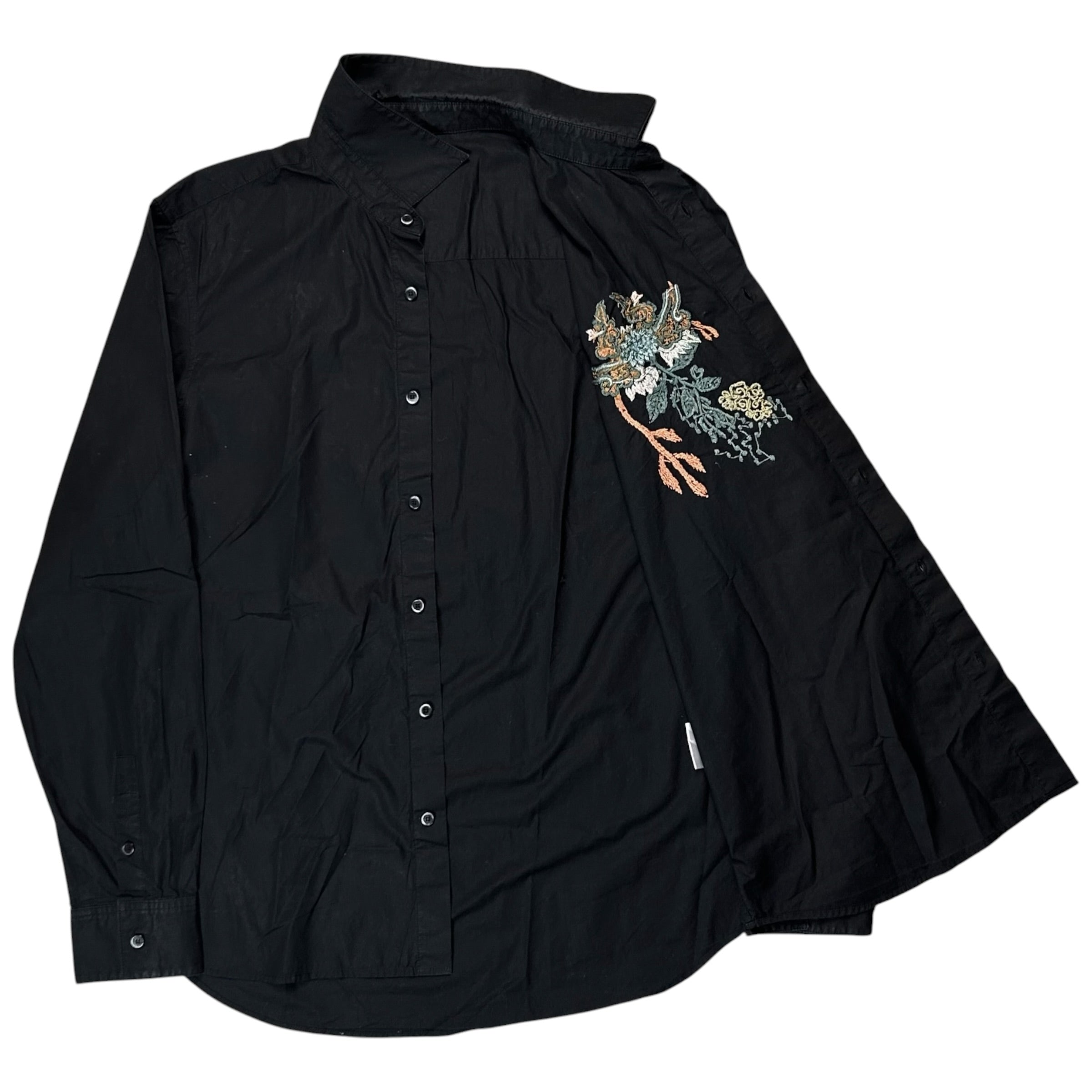 John Galliano 3D Floral Embroidered Shirt - AW06 – Vertical Rags