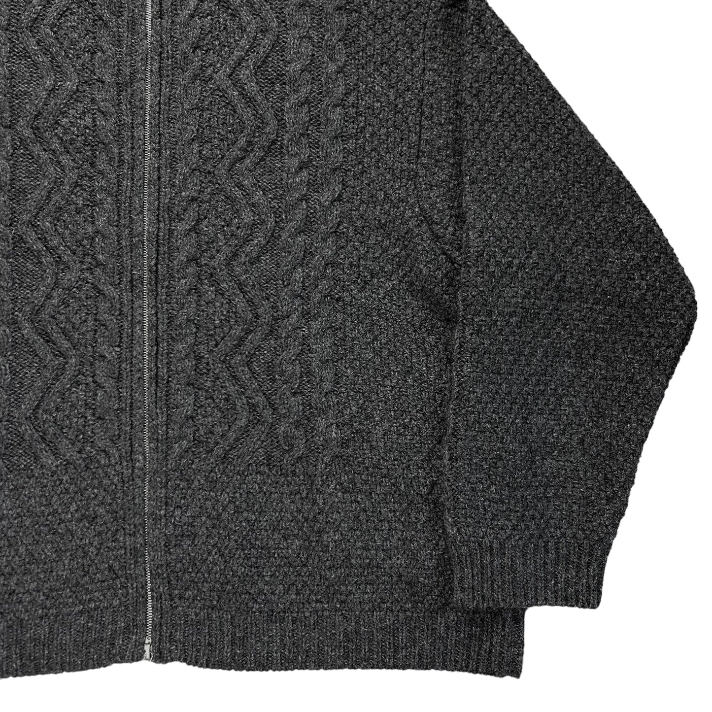 Dries Van Noten Cable Knit Zip Sweater