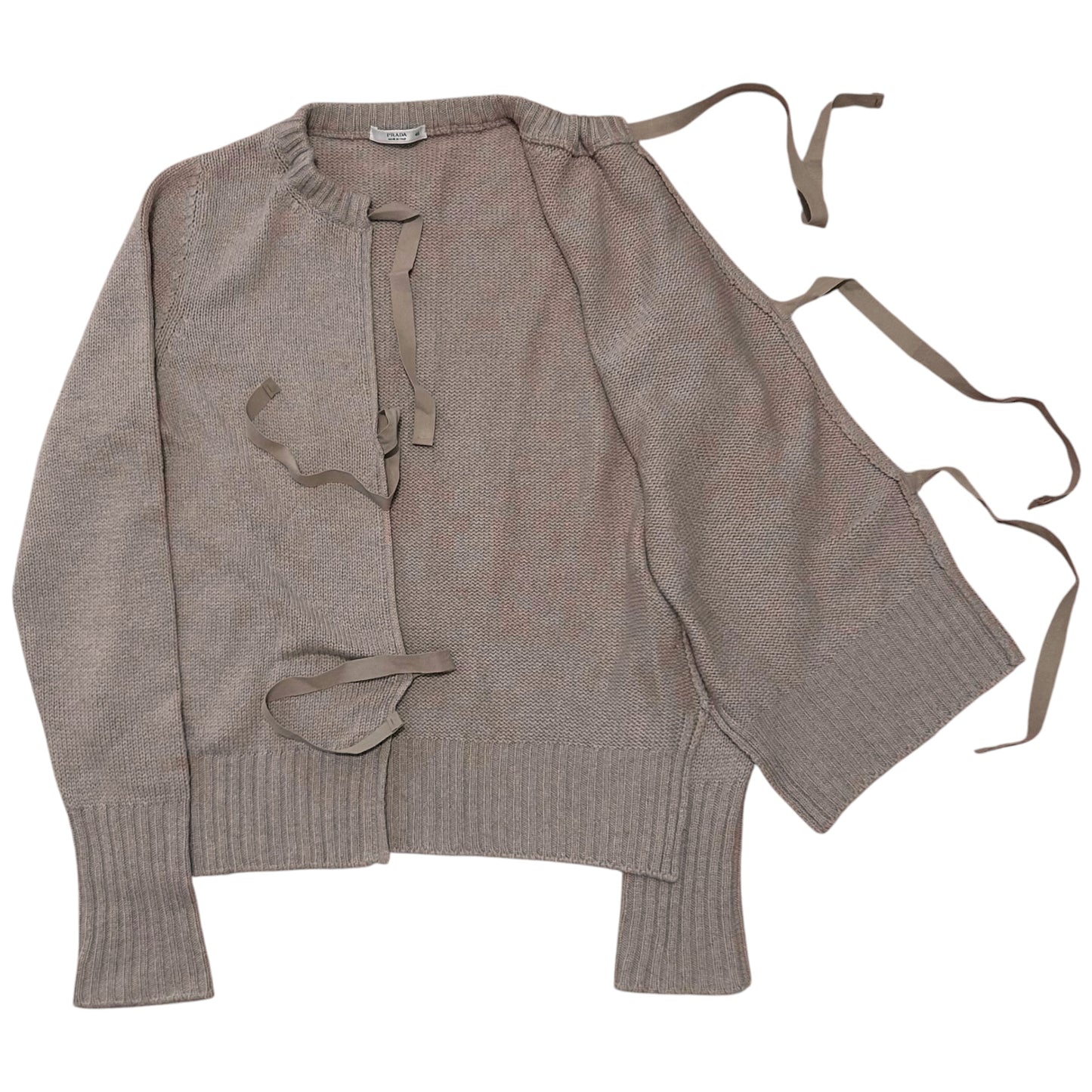 Prada Bow Tie Cashmere Cardigan - AW10