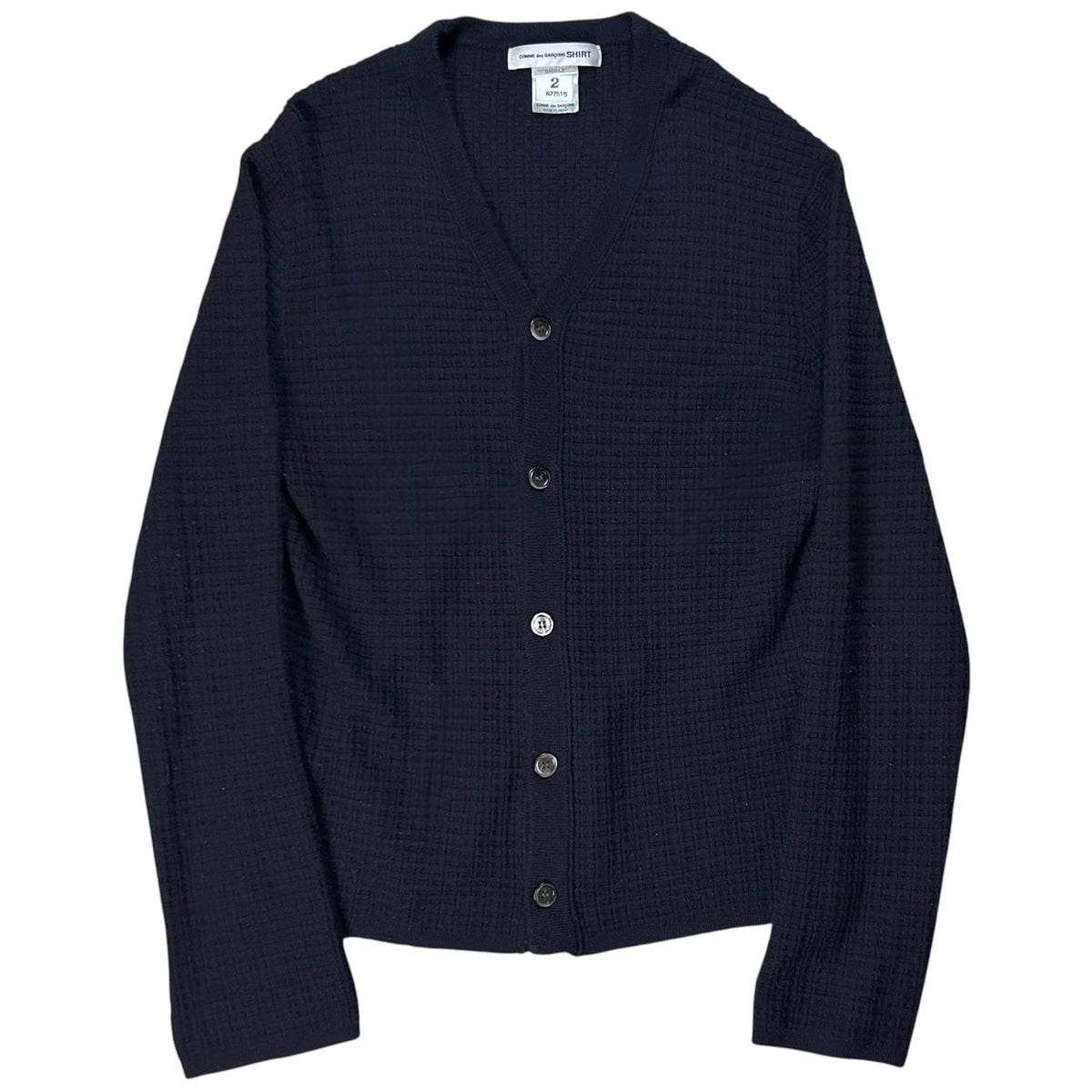 Comme des Garcons Shirt Waffle Knit Sample Cardigan
