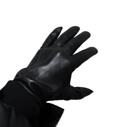 Dirk Bikkembergs Contrast Trimmed Sheep Leather Gloves