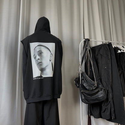 Raf Simons Sleeveless Isolated Heroes Hoodie - SS16