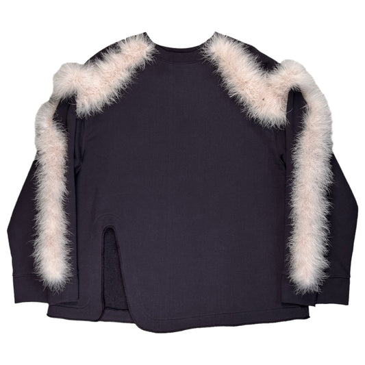 Dries Van Noten Feather Trimmed Hawkins Sweater - AW21