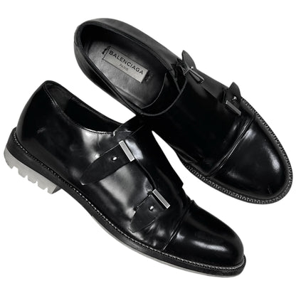 Balenciaga Contrast Sole Monk Strap Derbies - SS16