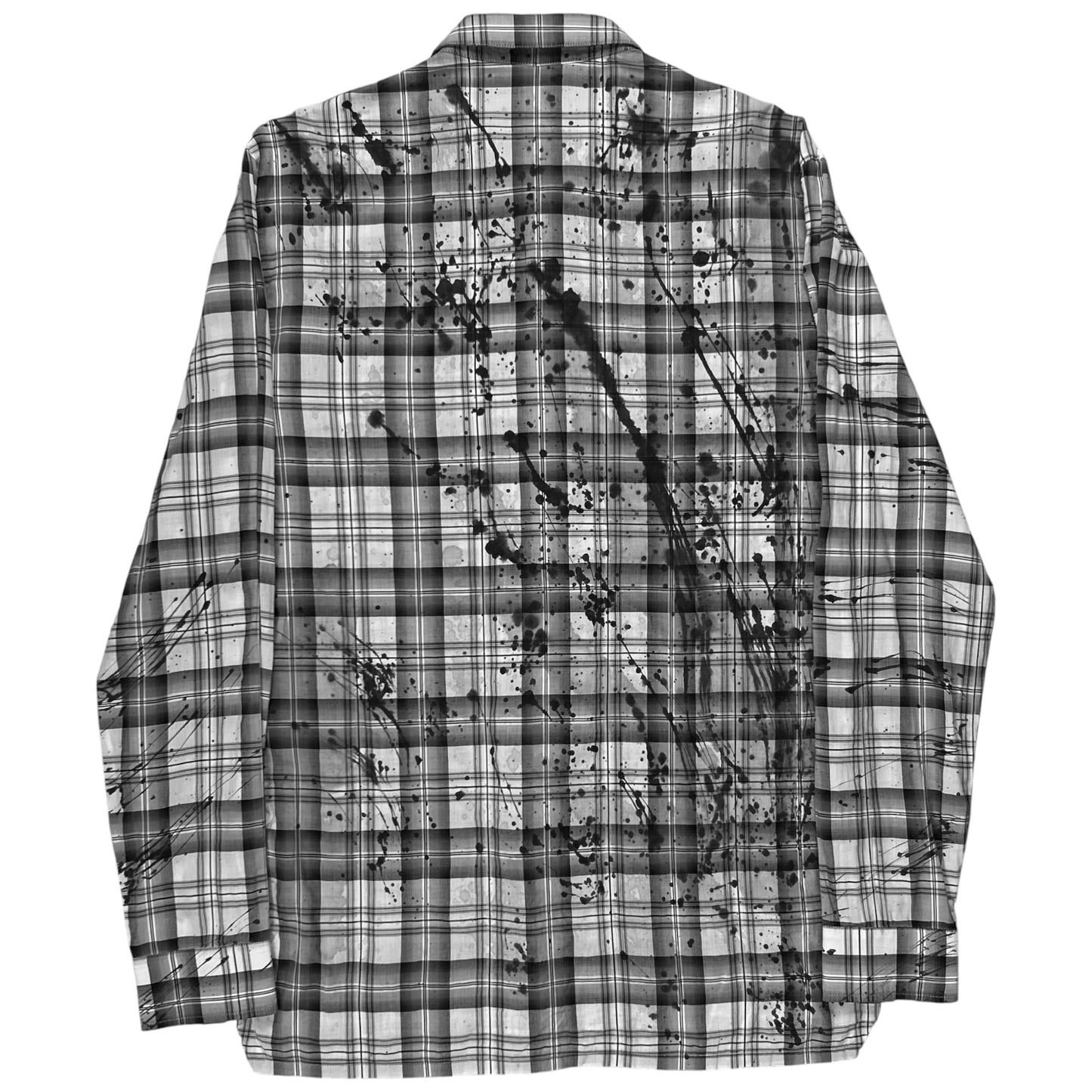Kris Van Assche Paint Splatter Flannel Shirt - SS11