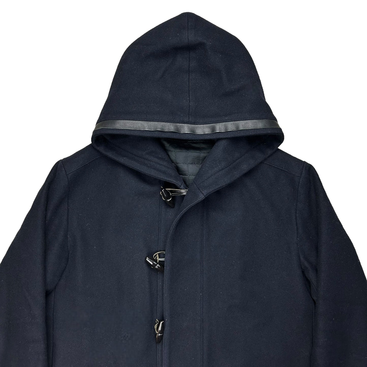 Dior Homme Leather Trimmed Hooded Duffle Jacket - AW11