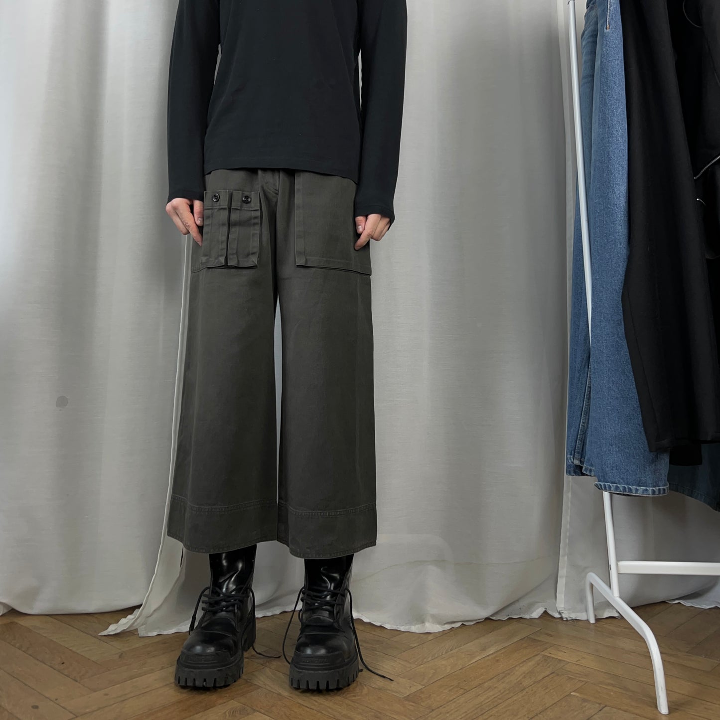 Dries Van Noten Cargo Army Shorts