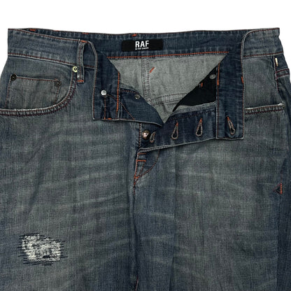 RAF by Raf Simons Distressed Jeans