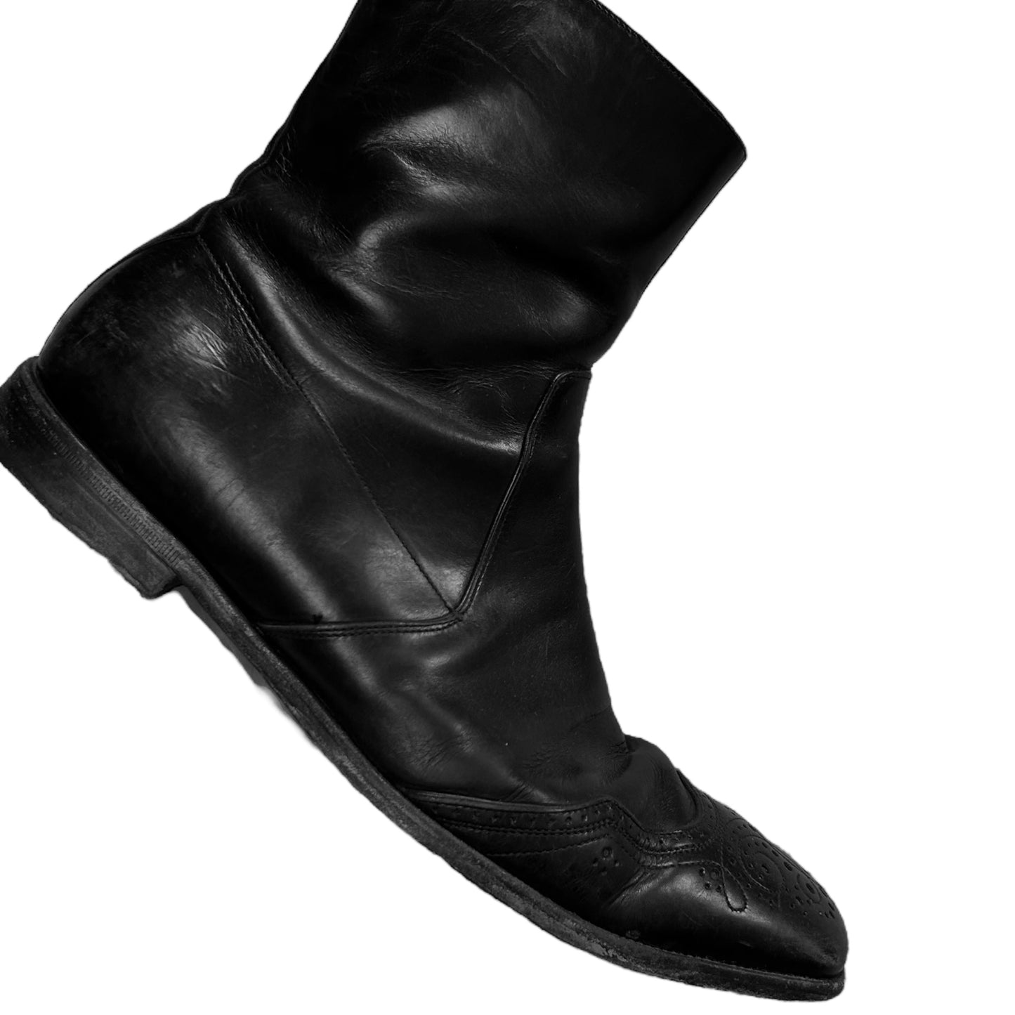 Prada Squared Cowboy Zip Boots