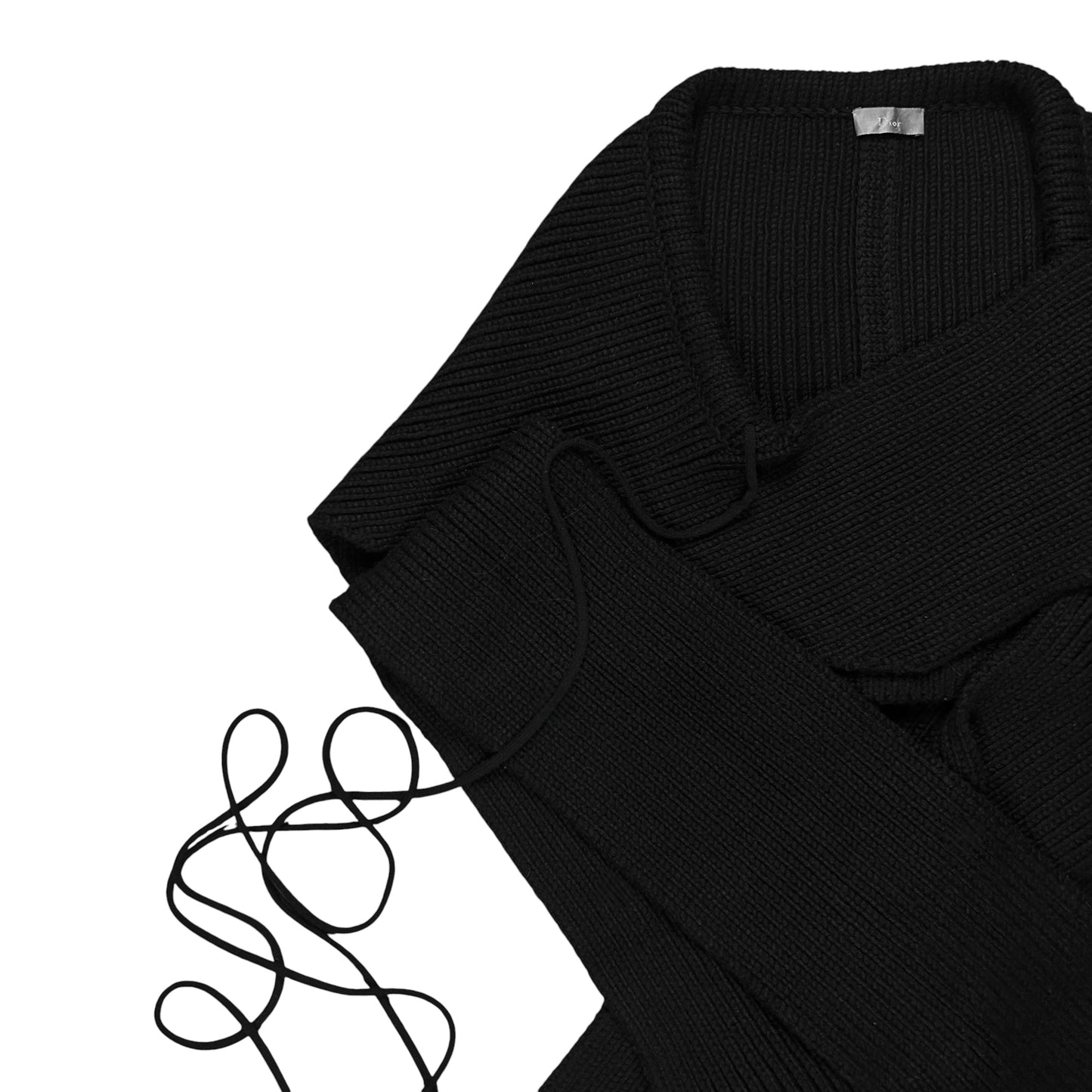 Dior Homme Lumiere Du Nord Wrap String Cashmere Scarf - AW08