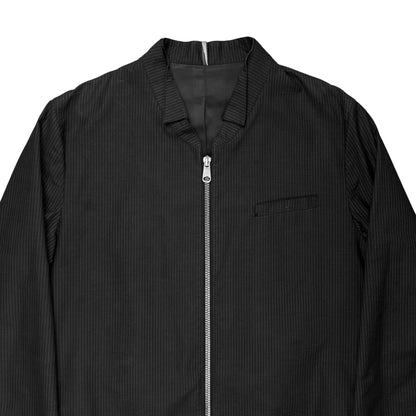 Dior Homme Double Collar Pinstripe Bomber Jacket - SS08