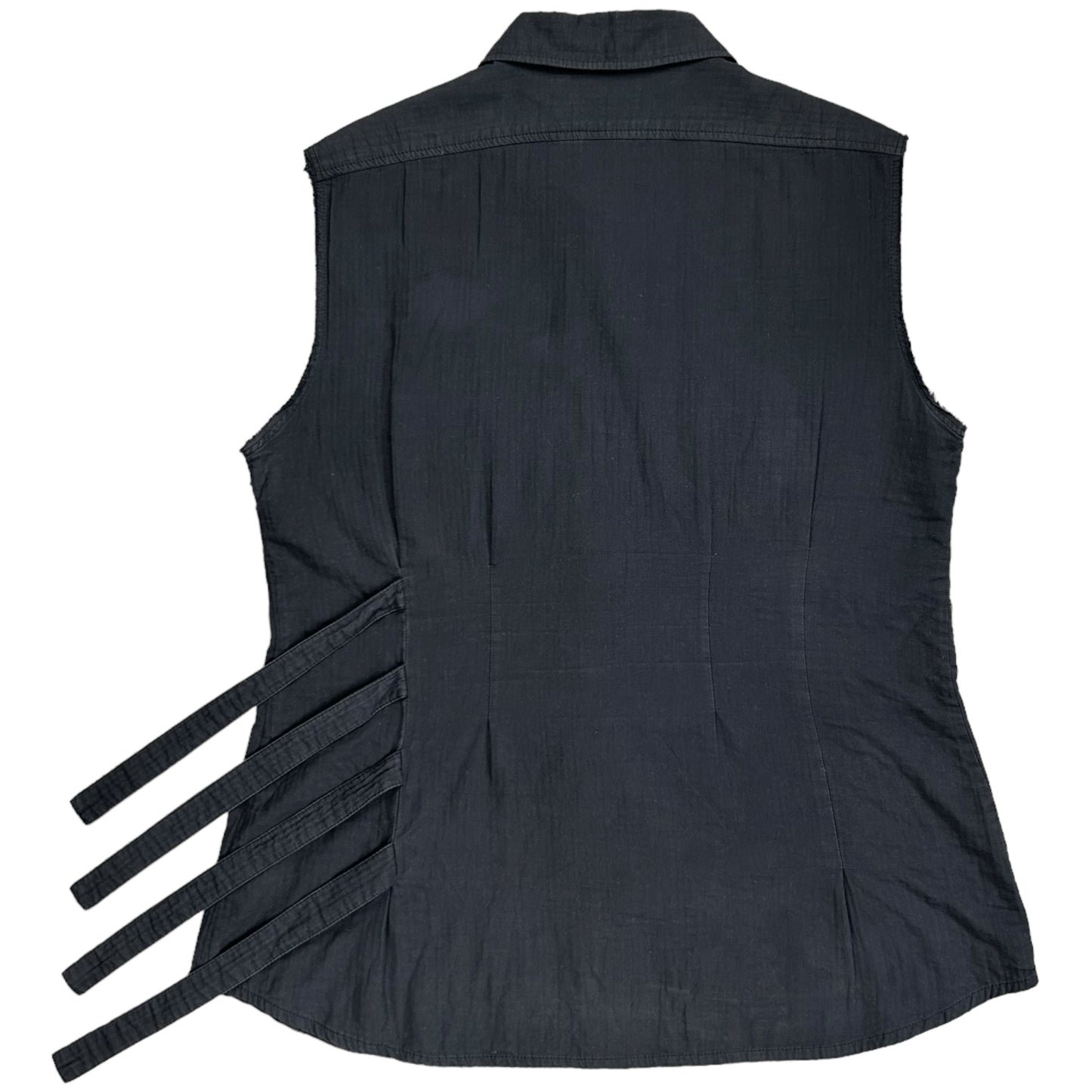 Dries Van Noten Sleeveless Bondage Strap Shirt - SS15