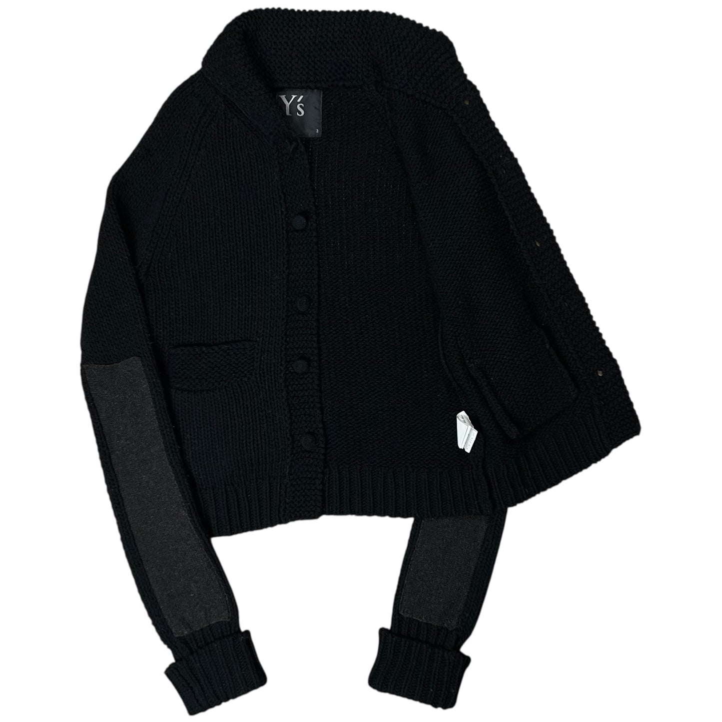 Y‘s by Yohji Yamamoto Contrasted Knit Cardigan