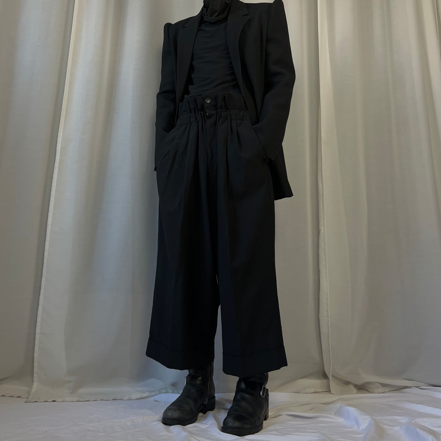 Comme des Garcons Wide Gathered Waist Shorts - SS16