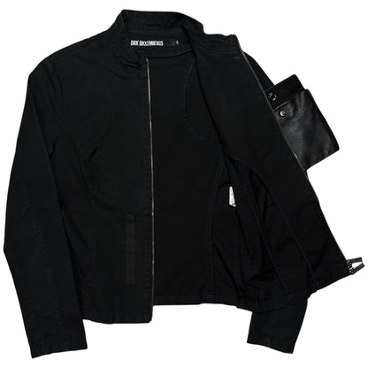 Dirk Bikkembergs Detachable Leather Pocket Work Jacket