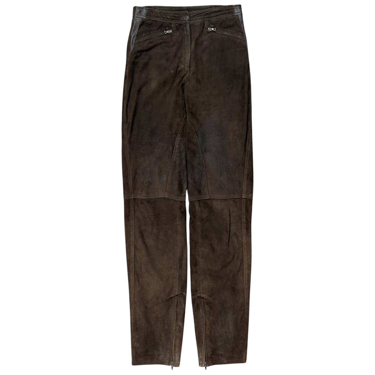Jil Sander Suede Biker Pants - AW98