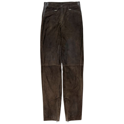 Jil Sander Suede Biker Pants - AW98
