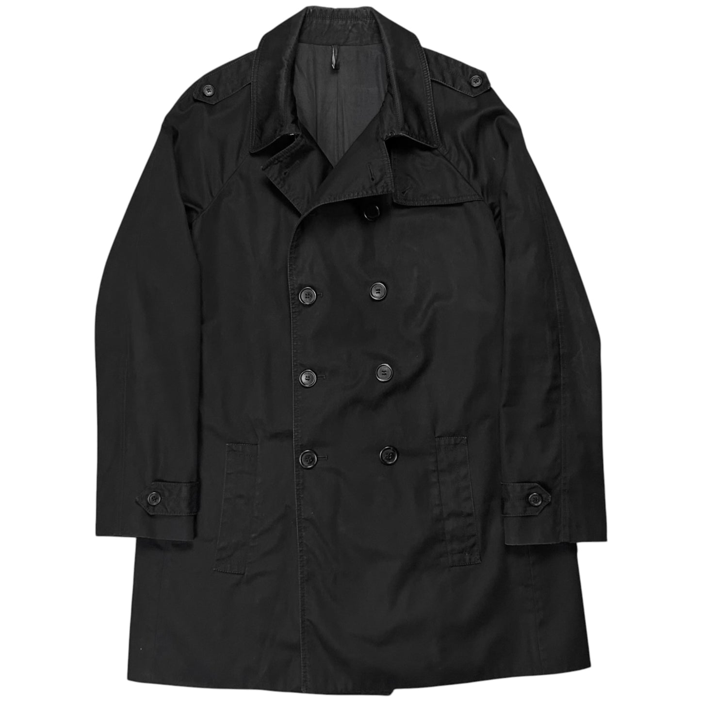 Dior Homme Back Pleated Military Trench Coat - AW08