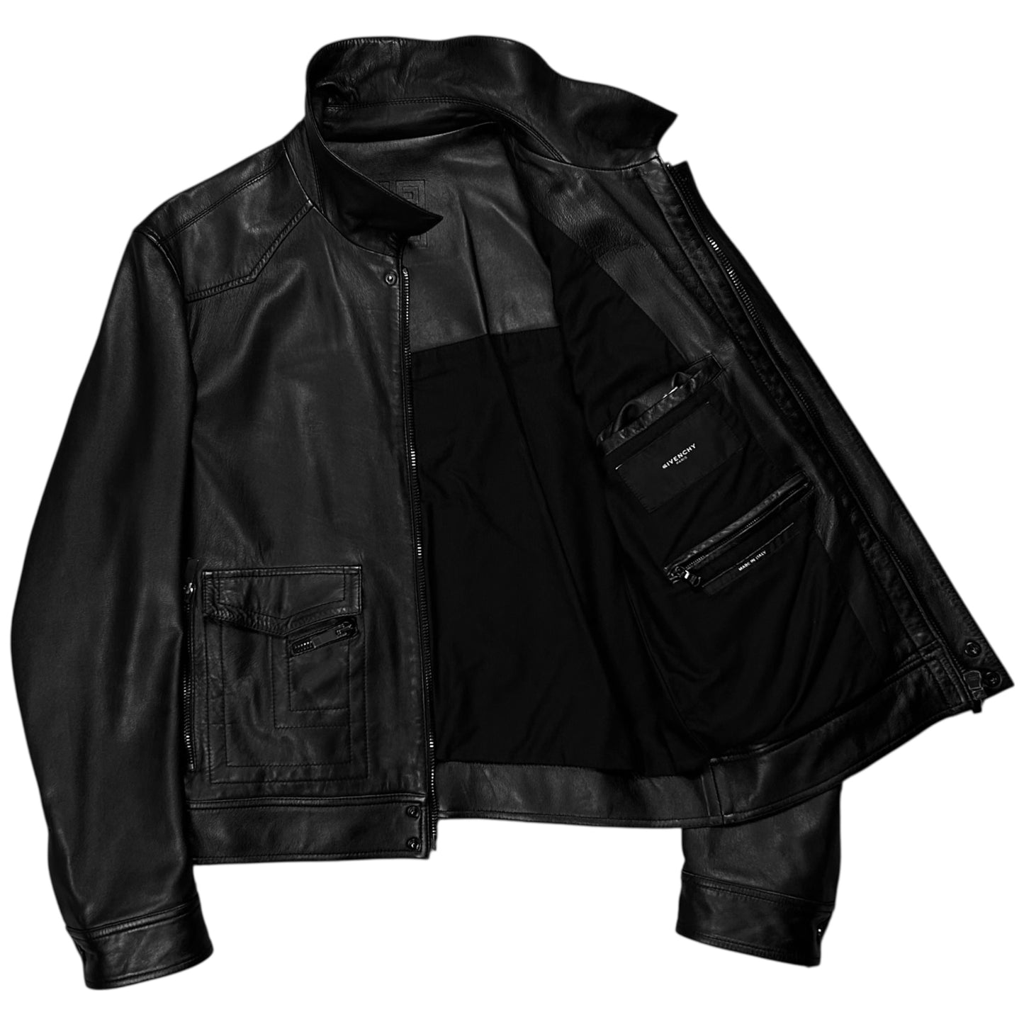 Givenchy Zip Pocket Leather Jacket - AW16