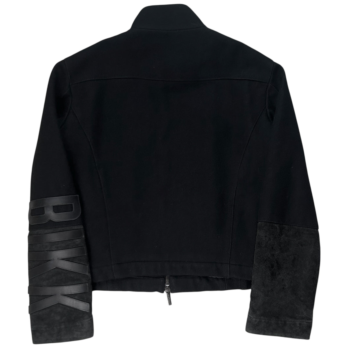 Dirk Bikkembergs Suede Patch Wool Bomber Jacket - AW04