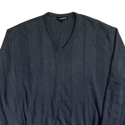 Ann Demeulemeester Rib Decorated V-Neck Knit Sweater