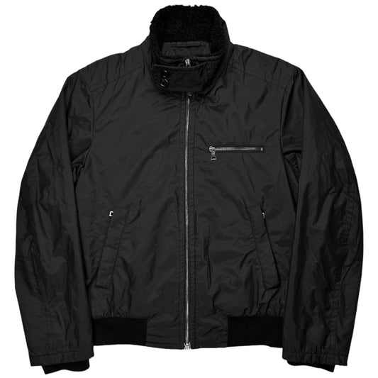 Prada Shearling Collar Flight Bomber Jacket - AW07