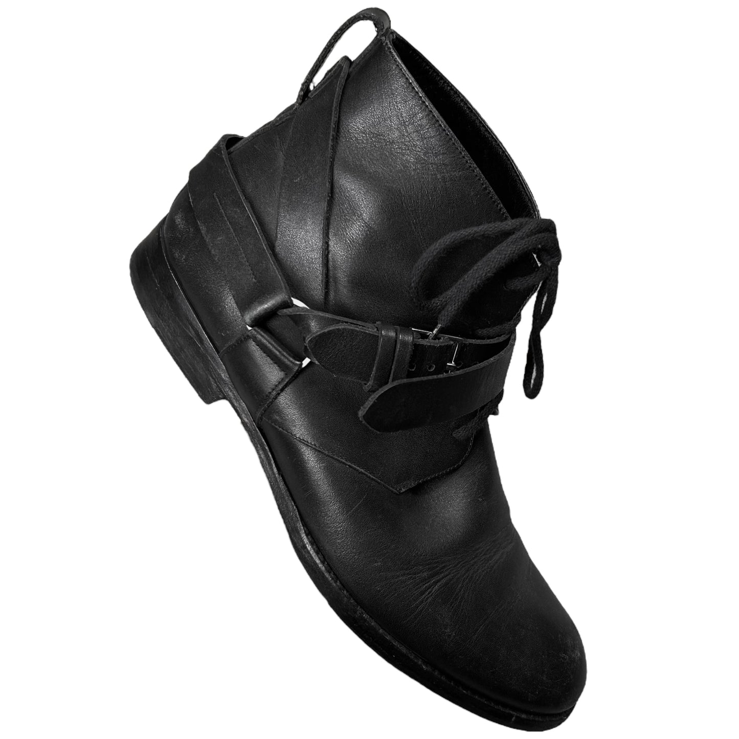 Dior Homme Harness Dual Strap Mid Top Boots - AW11