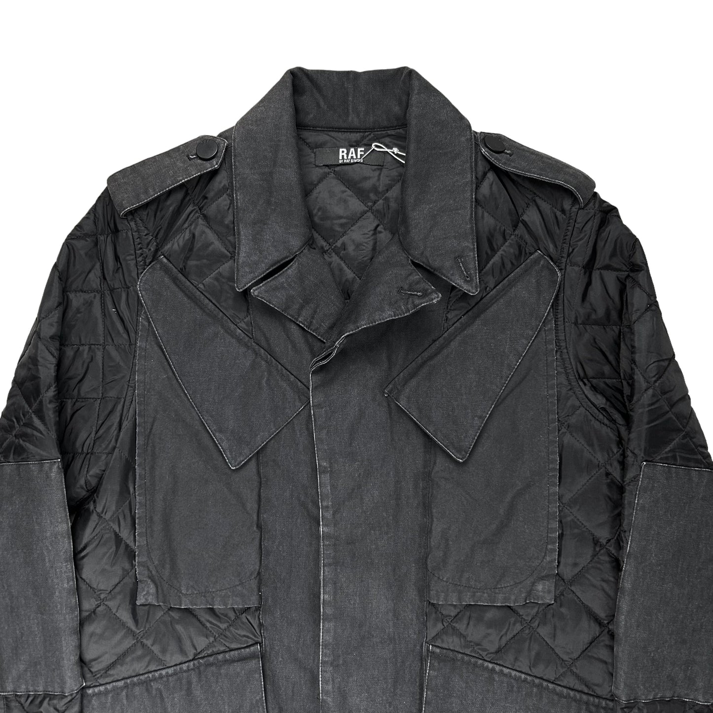 RAF by Raf Simons Quilted Multi Pocket Work Jacket