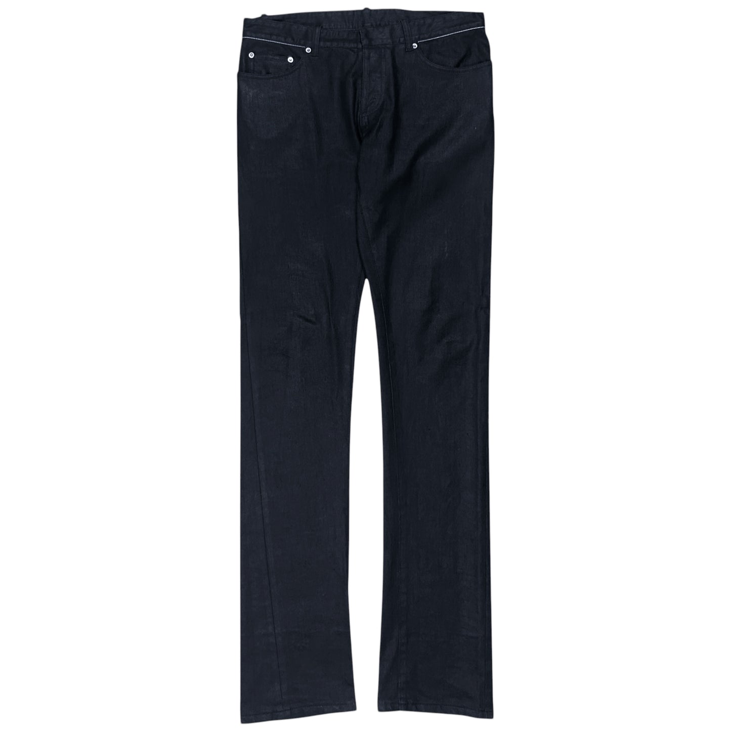Balenciaga Waist Trimmed Waxed Jeans - SS13