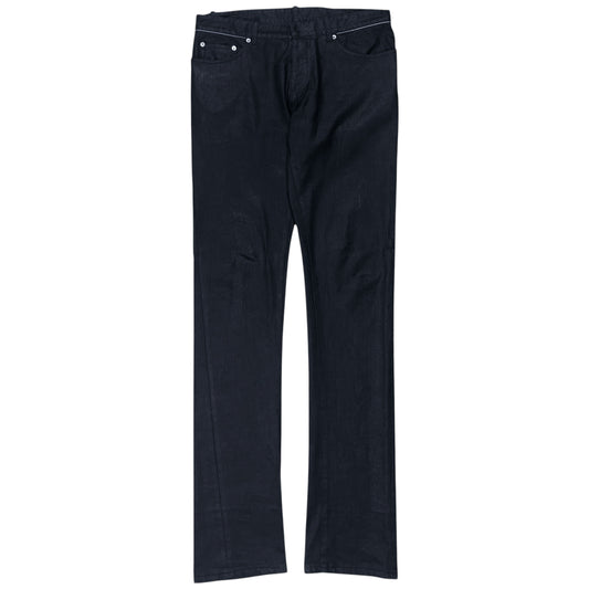 Balenciaga Waist Trimmed Waxed Jeans - SS13